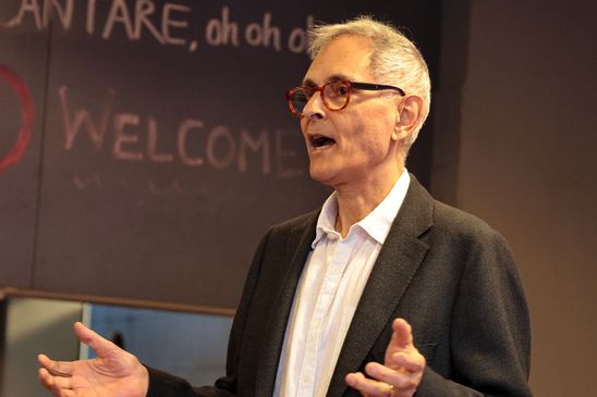 ... und Fausi Marti das vergangene Jubiläums-Vereinsjahr. (Foto: Thomas Weber)