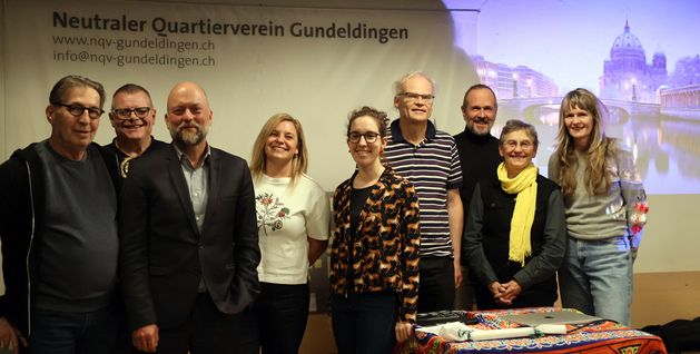 František Matouš, Christian Haering, Phil Bösiger, Dana Guran, Ana Paula Ribeiro Reis, Thomas Hagger, Holger Stünitz, Ursi Ebner, Florence Maeder. Nicht im Bild: Rani Magnani, Alain Bärenfaller. (Foto: Thomas Weber)