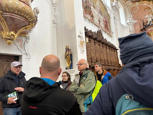Roland Leuthardt führt seit Jahrzehnten durch Arlesheim und kennt nicht nur den Dom à fond