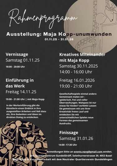 Rahmenprogramm zur Ausstellung