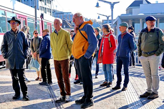 Angekommen, ging es mit der Strassenbahn weiter in den Stadtteil Vauban