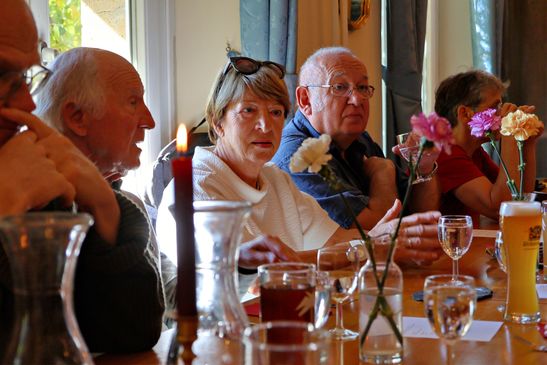 Hiltrud Neuenschwander mit Toni Perrig und  Thierry Koch